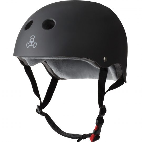 Triple_8_Sweatsaver_Helmet_Rubber_Black_Electric-Scooter-Accessories-London-Personal-Electric-Transport-London-UK-1